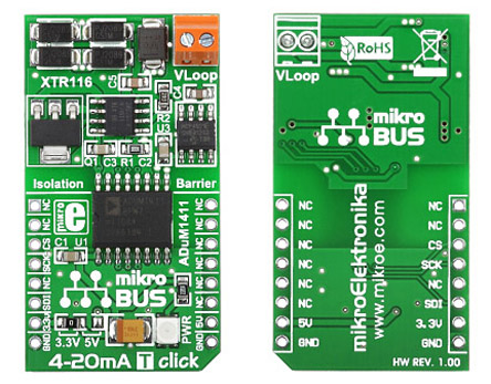 MikroElektronika 4-20mA T Click MCU Add On Board MIKROE-1296