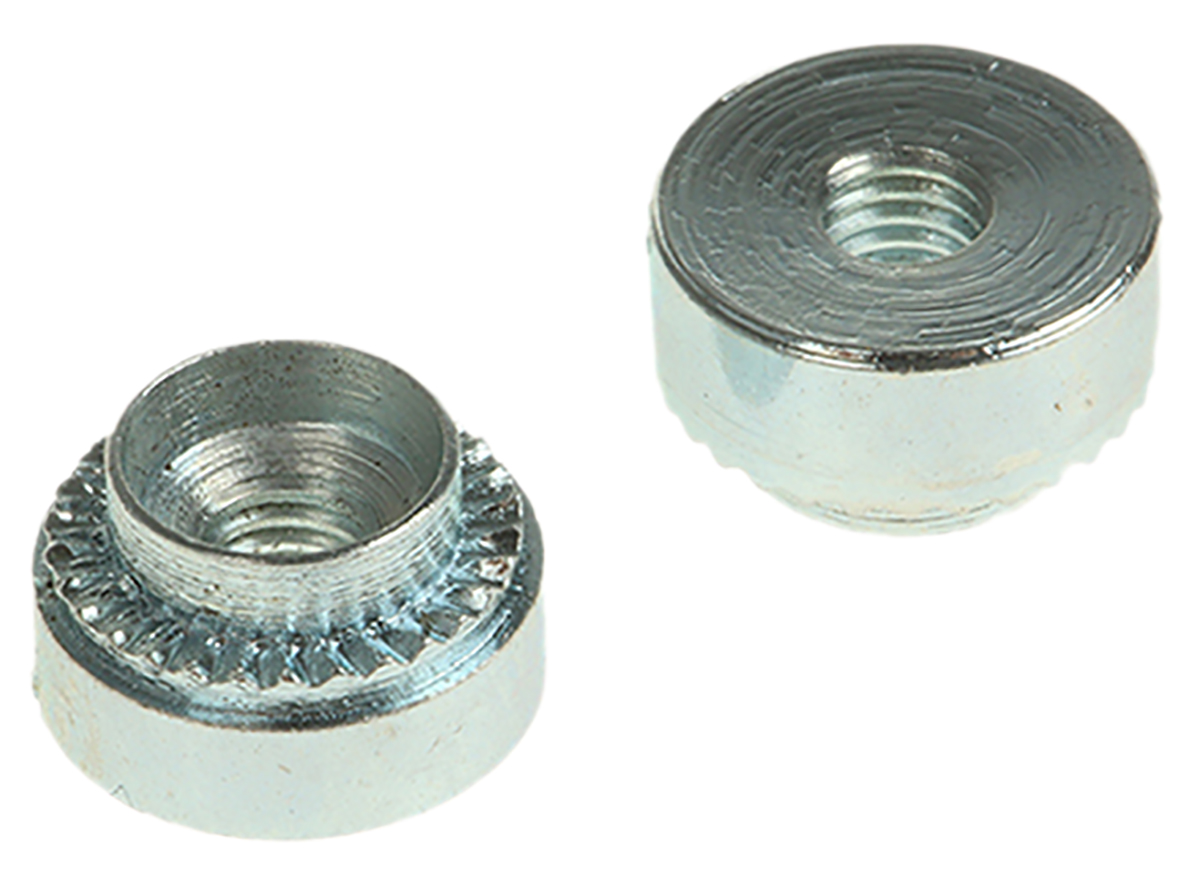 Hank Zinc plated & clear Passivated Steel Rivet Bush, M3