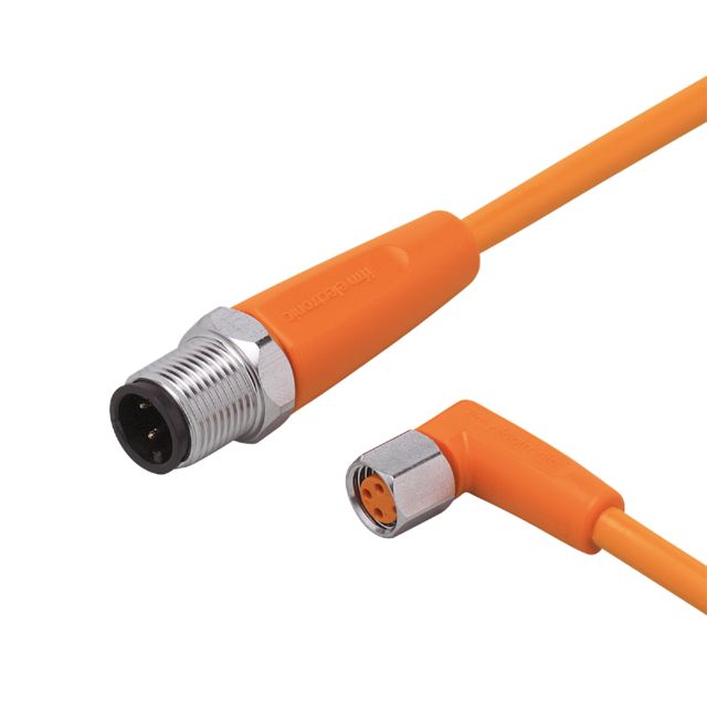ifm electronic Male 1 way M12 to Female 1 way M8 Sensor Actuator Cable, 0.3 m