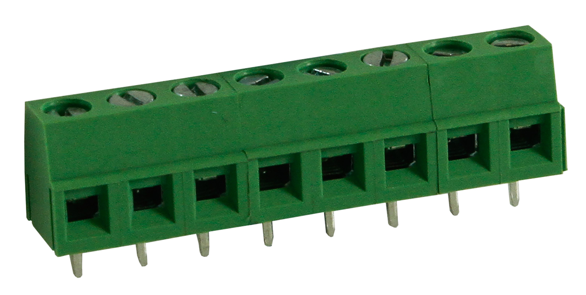 RS PRO PCB Terminal Block, 8-Contact, 5mm Pitch, Through Hole Mount, 1-Row, Screw Termination