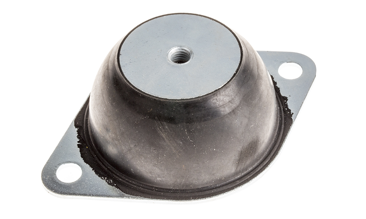 RS PRO Round M10 Anti Vibration Mount with 220kg Compression Load