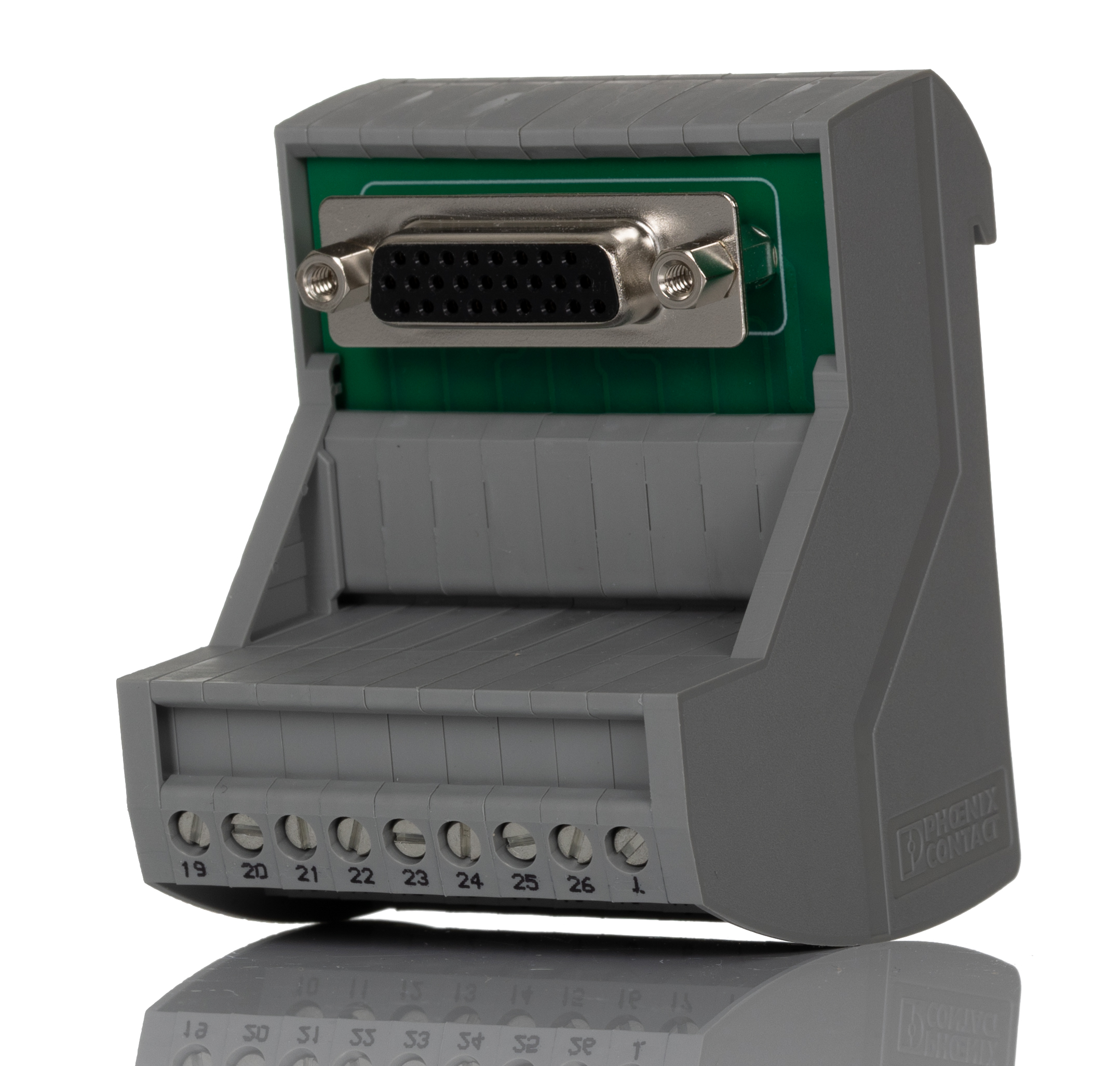 Phoenix Contact VIP-3 Series 26-Contact Female Interface Module, D-sub Connector, DIN Rail Mount, 1A