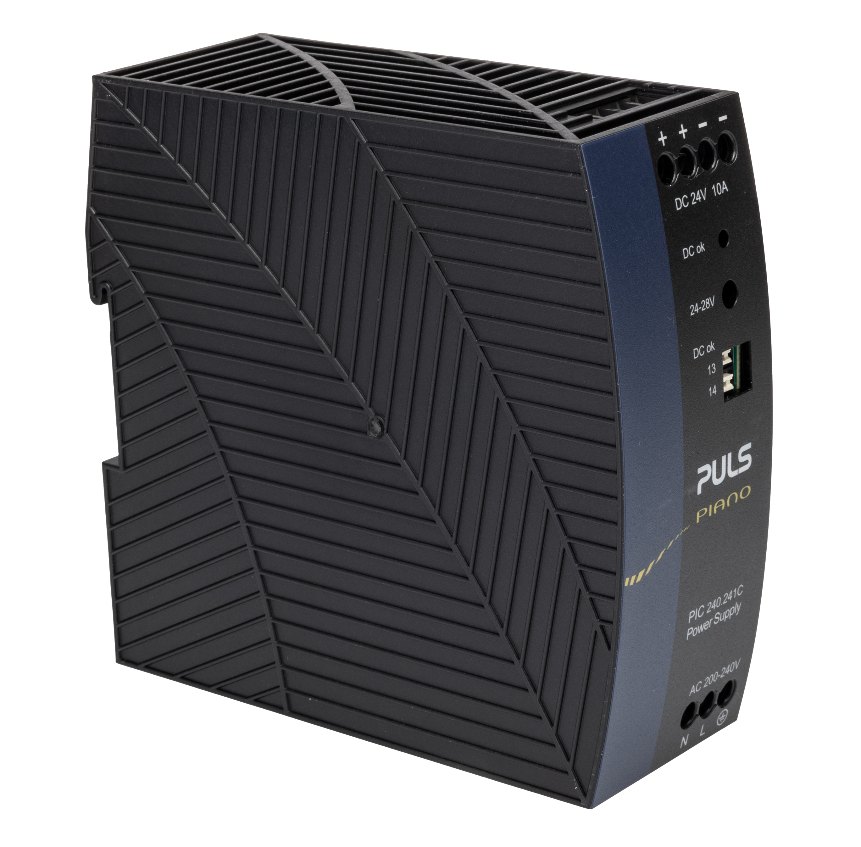PULS PIANO Switched Mode DIN Rail Power Supply, 230V ac, 24V dc dc Output, 10A Output, 240W