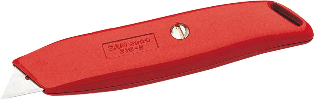 SAM Safety Knife with Straight Blade, Retractable
