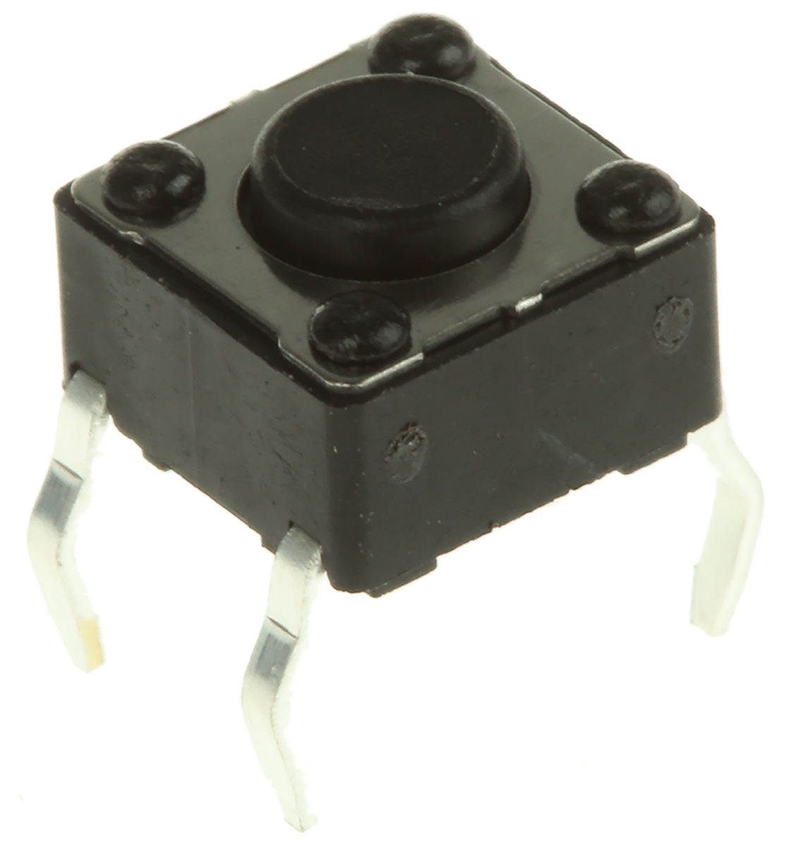 APEM Black Button Tactile Switch, SPST 50 mA @ 12 V dc 0.8mm