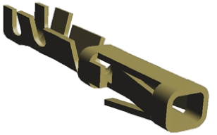 TE Connectivity AMPMODU MOD II Series Female Crimp Terminal, 26AWG Min, 22AWG Max