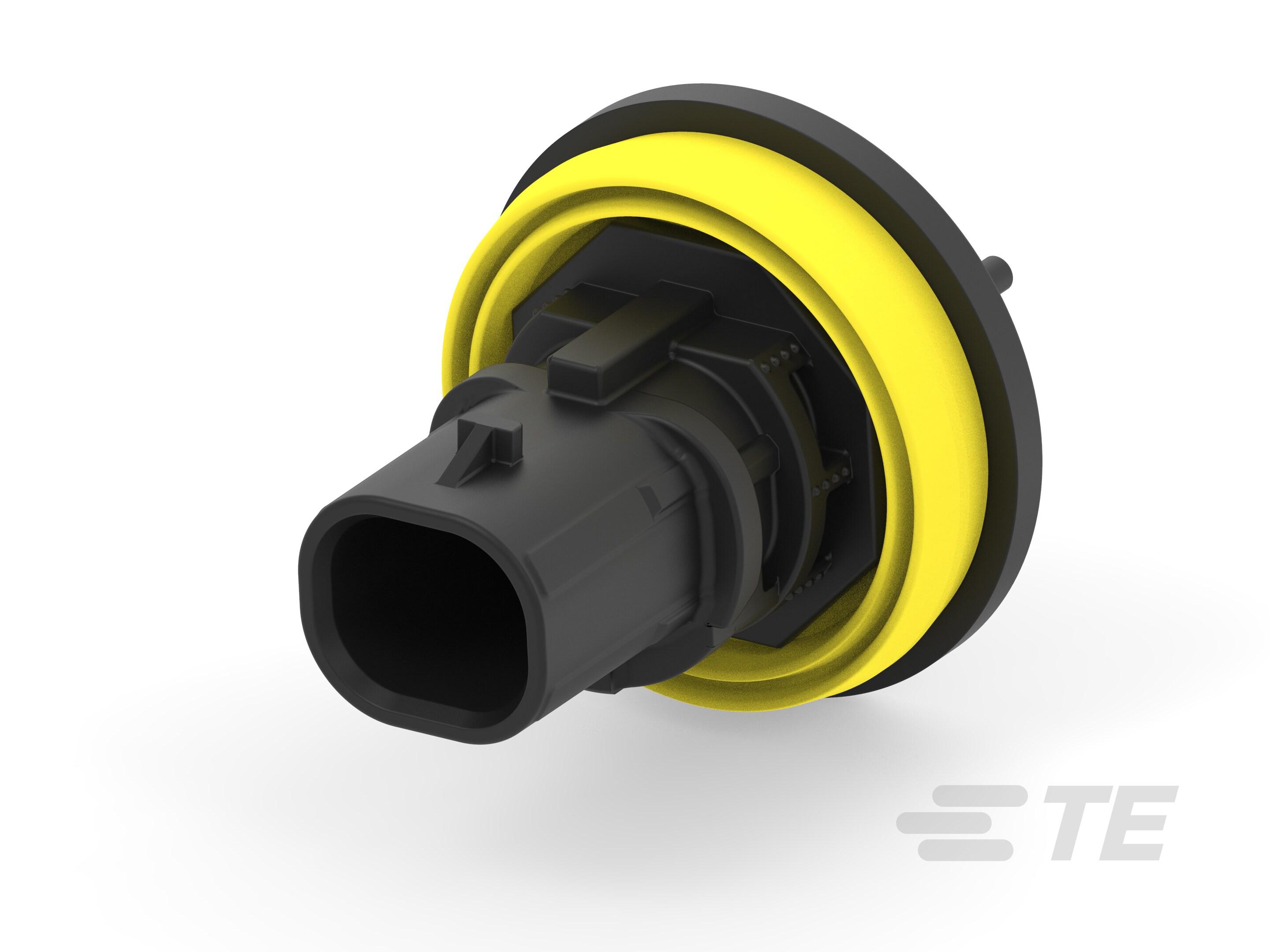 TE Connectivity, 2325102 Header Socket Black Board Mount 2 Way, Solder, Through Hole Termination 2325102-1