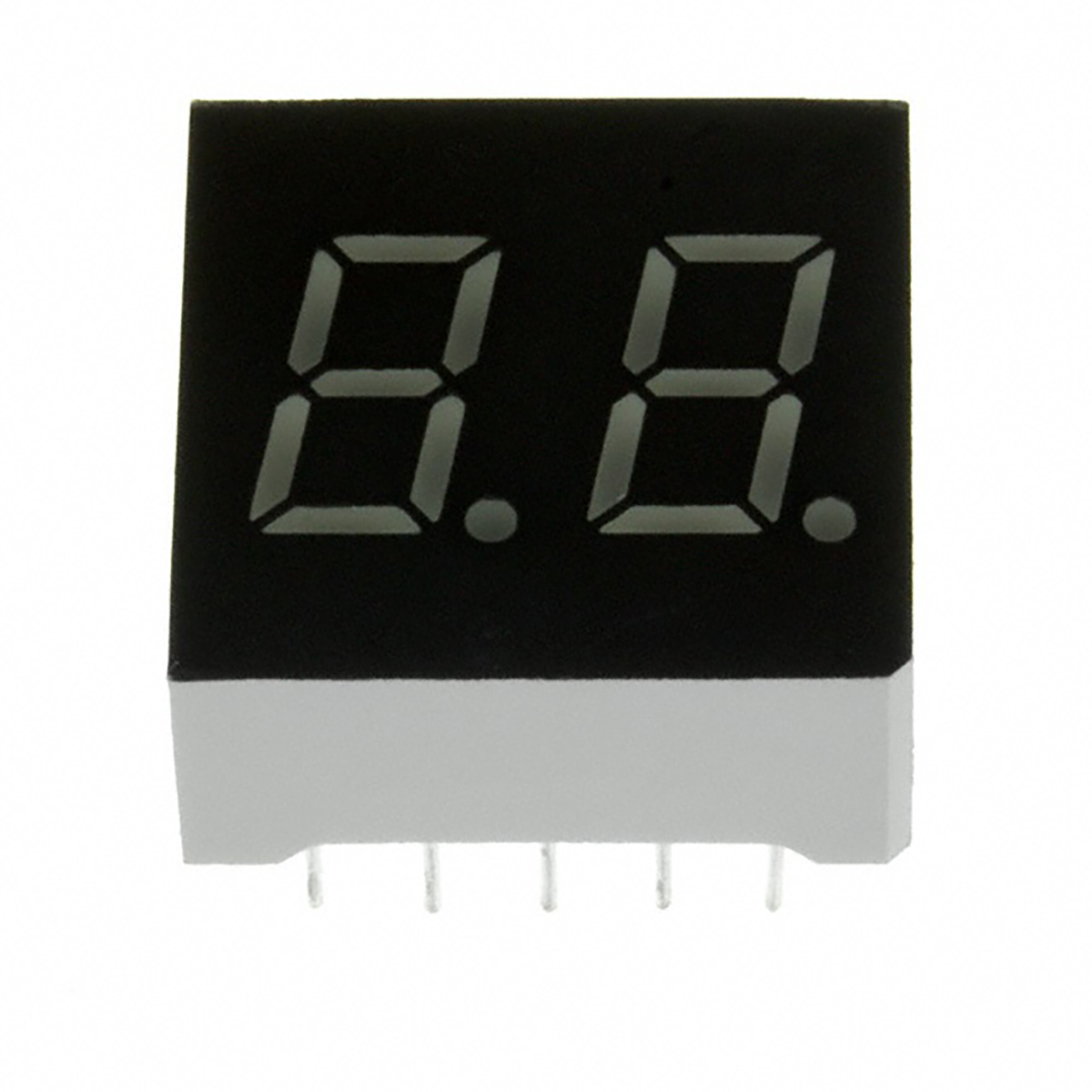 LB-302MF ROHM 2 Digit LED LED Display, CA Green 9 mcd RH DP 7.6mm