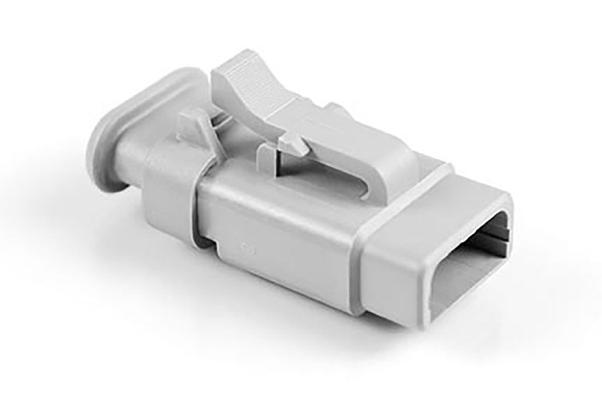 Amphenol Industrial, ATM Automotive Connector Plug Grey Cable Mount 3 Way, Crimp Termination ATM06-3S-SR01GY
