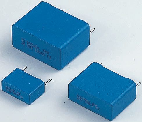 EPCOS B32652 Polypropylene Film Capacitor, 2 kV dc, 700 V ac, ±10%, 4.7nF, Through Hole