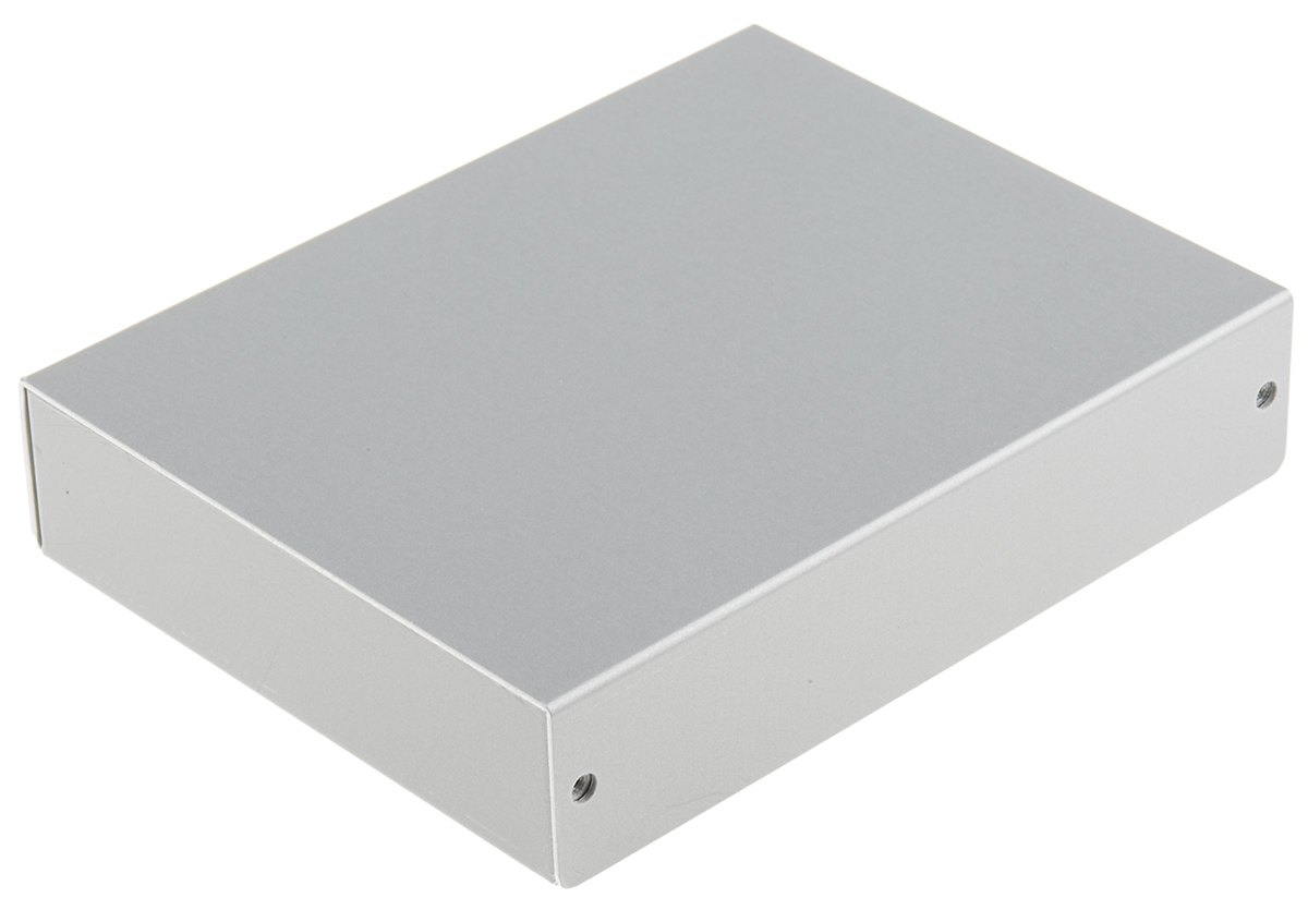 Takachi Electric Industrial MB Series Silver Aluminium Enclosure, Silver Lid, 140 x 110 x 30mm