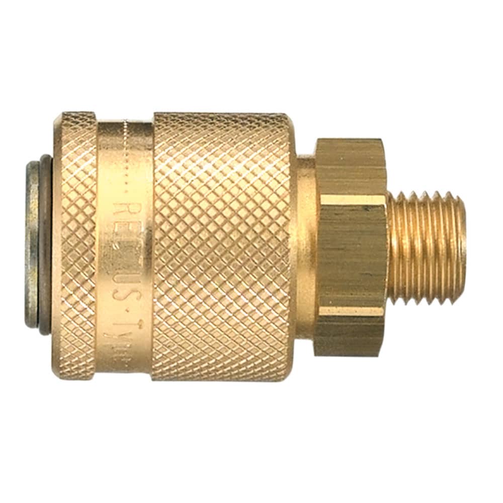 Legris Nickel Plated Brass Male Pneumatic Quick Connect Coupling, G 1/4 Male 30mm Male Thread