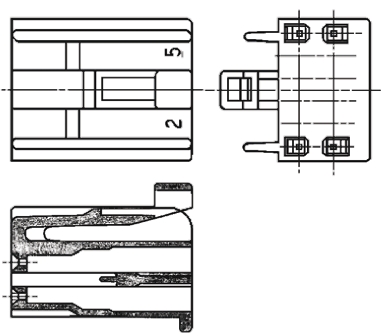 TE Connectivity, Dual Line Interlock Male Connector Housing, 3mm Pitch, 16 Way, 2 Row