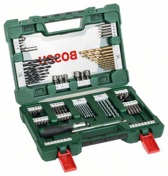 Bosch Screwdriver Bit Set 91 Pieces, Hexagon, Phillips, Pozidriv, Slotted, Torx