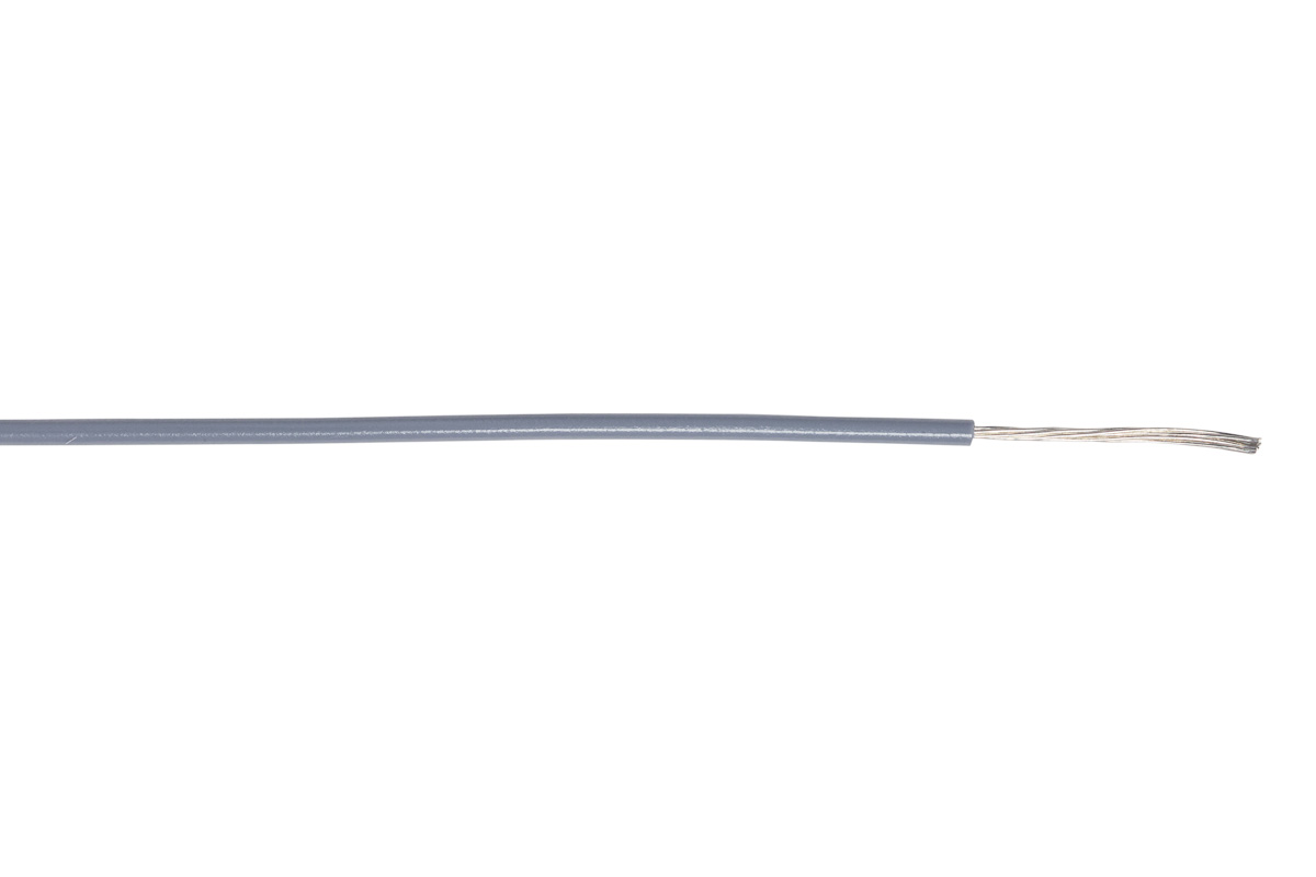 AXINDUS KY Series Grey 0.6 mm² Hook Up Wire, 20 AWG, 19 x 0.2 mm, 200m, PVC Insulation, KY33A03G