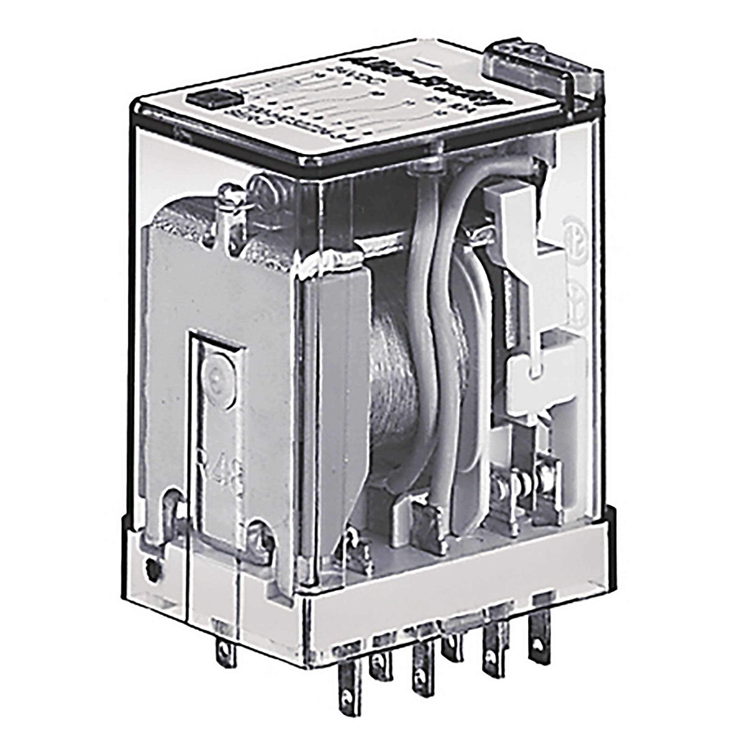 Allen Bradley Plug In Non-Latching Relay, 220V dc Coil, 7A Switching Current, 4PDT