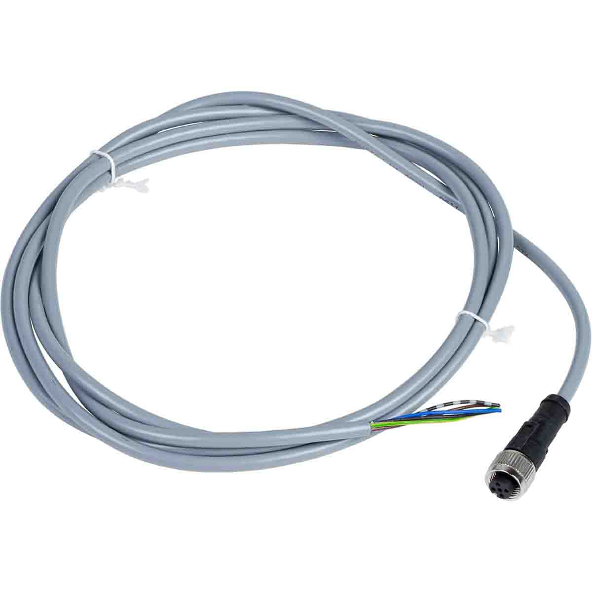 Telemecanique Sensors Female 5 way M12 to 4 way Free End Sensor Actuator Cable, 2 m