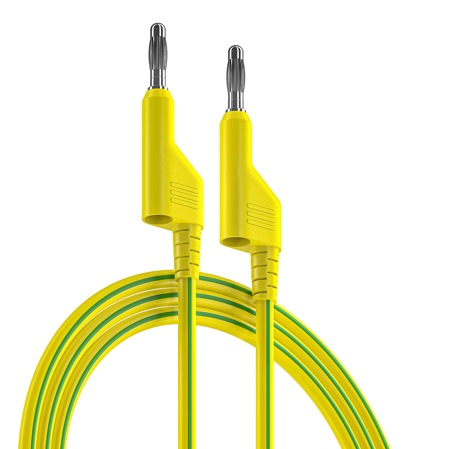 RS PRO Test Leads, 10A, 1000V, Green/Yellow, 3m Lead Length