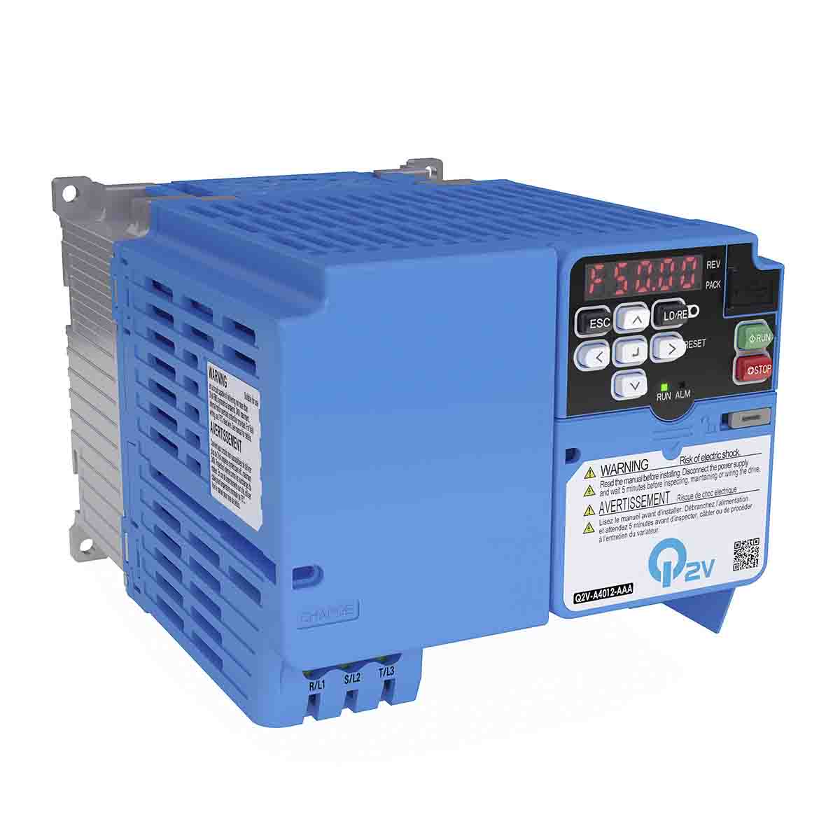 Omron Inverter Drive, 2.2 kW, 1 Phase, 200 V ac, 9.6 A, Q2V Series