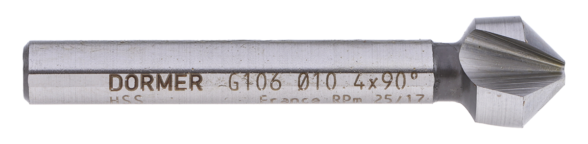 Dormer HSS Drill Bit, 10.4mm Head, 3 Flute(s), 90°, 1 Piece(s)