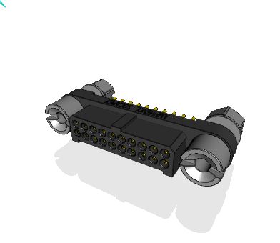 Amphenol Socapex MHDAS Series Straight PCB PCB Header, 20 Contact(s), 1.27 mm Pitch, 2 Row, Shrouded