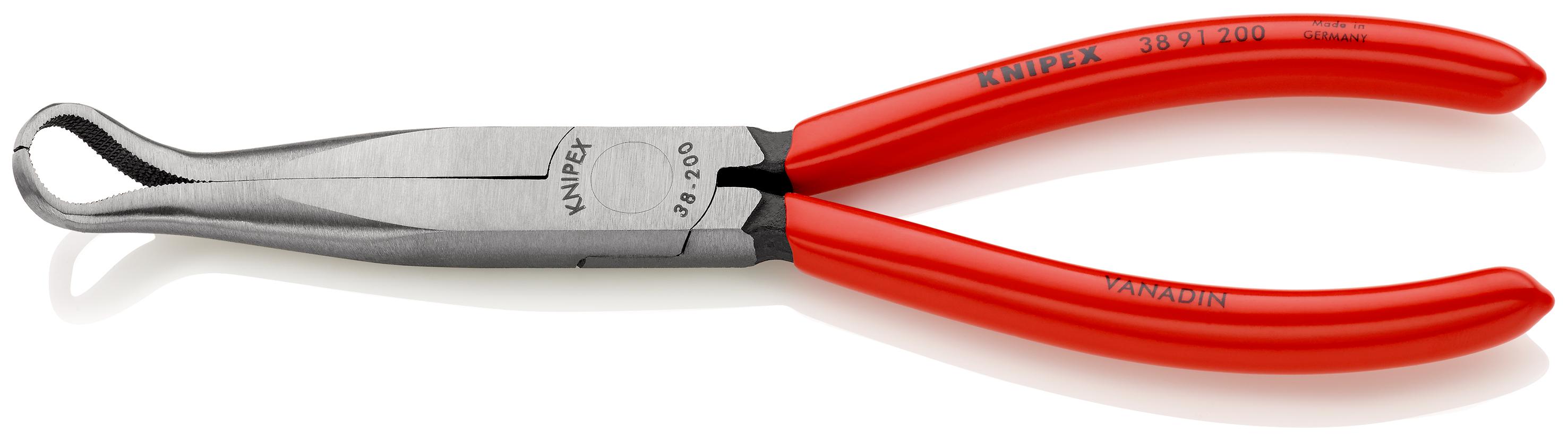 Knipex 38 91 200 Pliers, 200 mm Overall, Straight Tip, 73mm Jaw