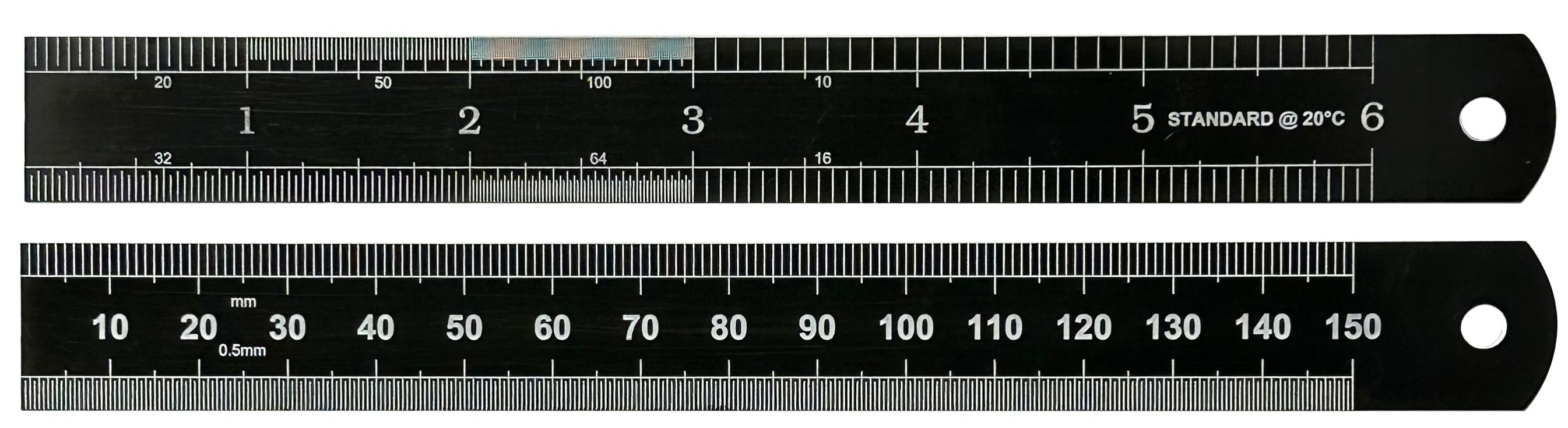 RS PRO 150mm Steel Imperial, Metric Rule