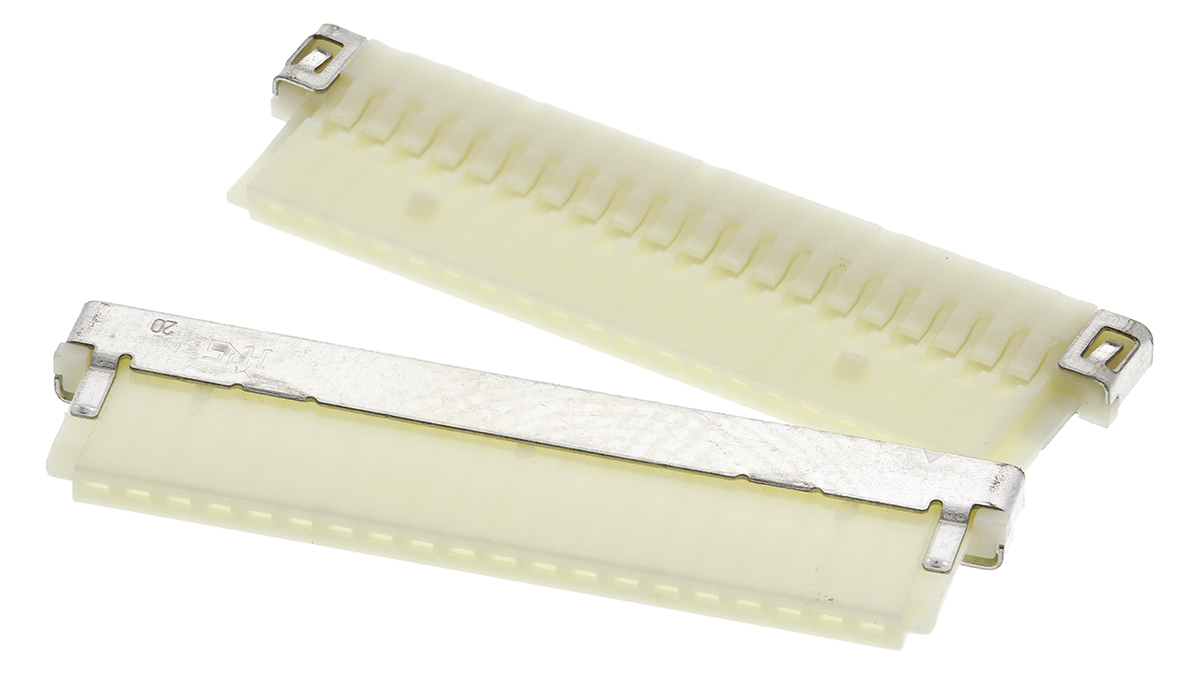 Hirose, DF19 Female Connector Housing, 1mm Pitch, 20 Way, 1 Row