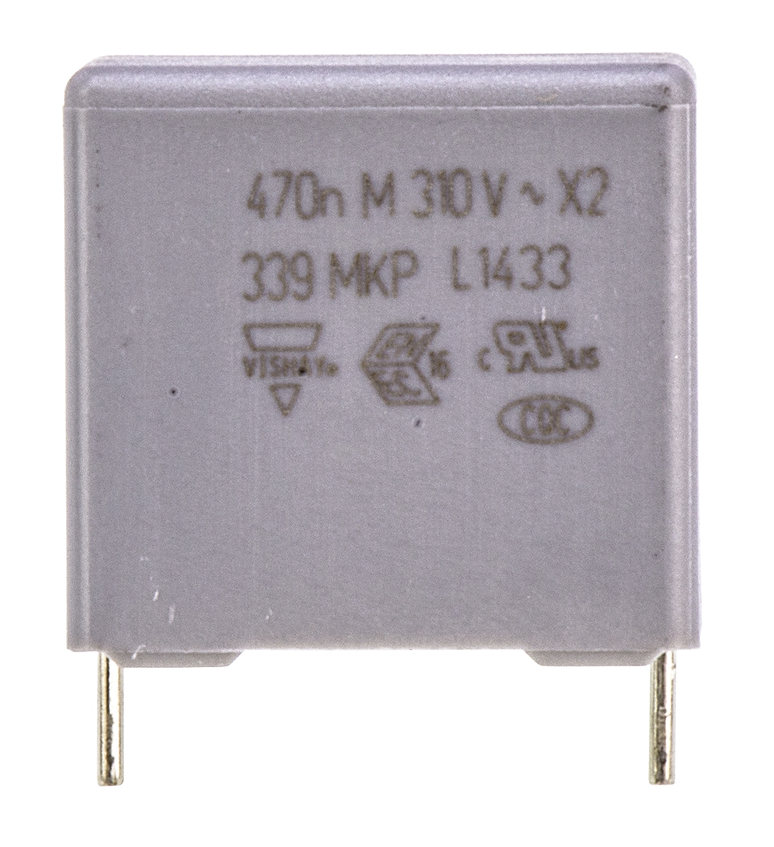 Vishay MKP 339 Polypropylene Film Capacitor, 310V ac, ±20%, 470nF, Through Hole