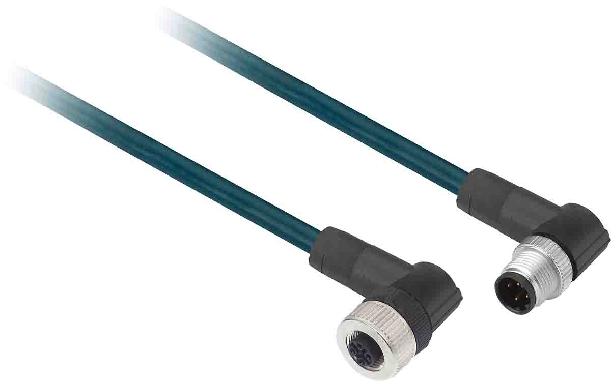 Telemecanique Sensors Male 4 way M12 to Female 4 way M12 Sensor Actuator Cable, 2 m