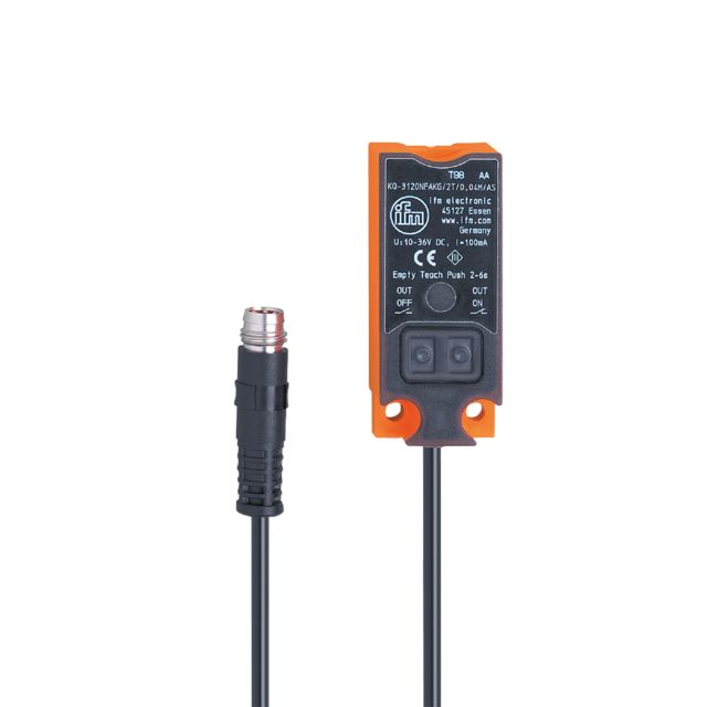 ifm electronic Capacitive Rectangular Proximity Sensor, 12 mm Detection, PNP NO/NC, 10 → 30 V dc