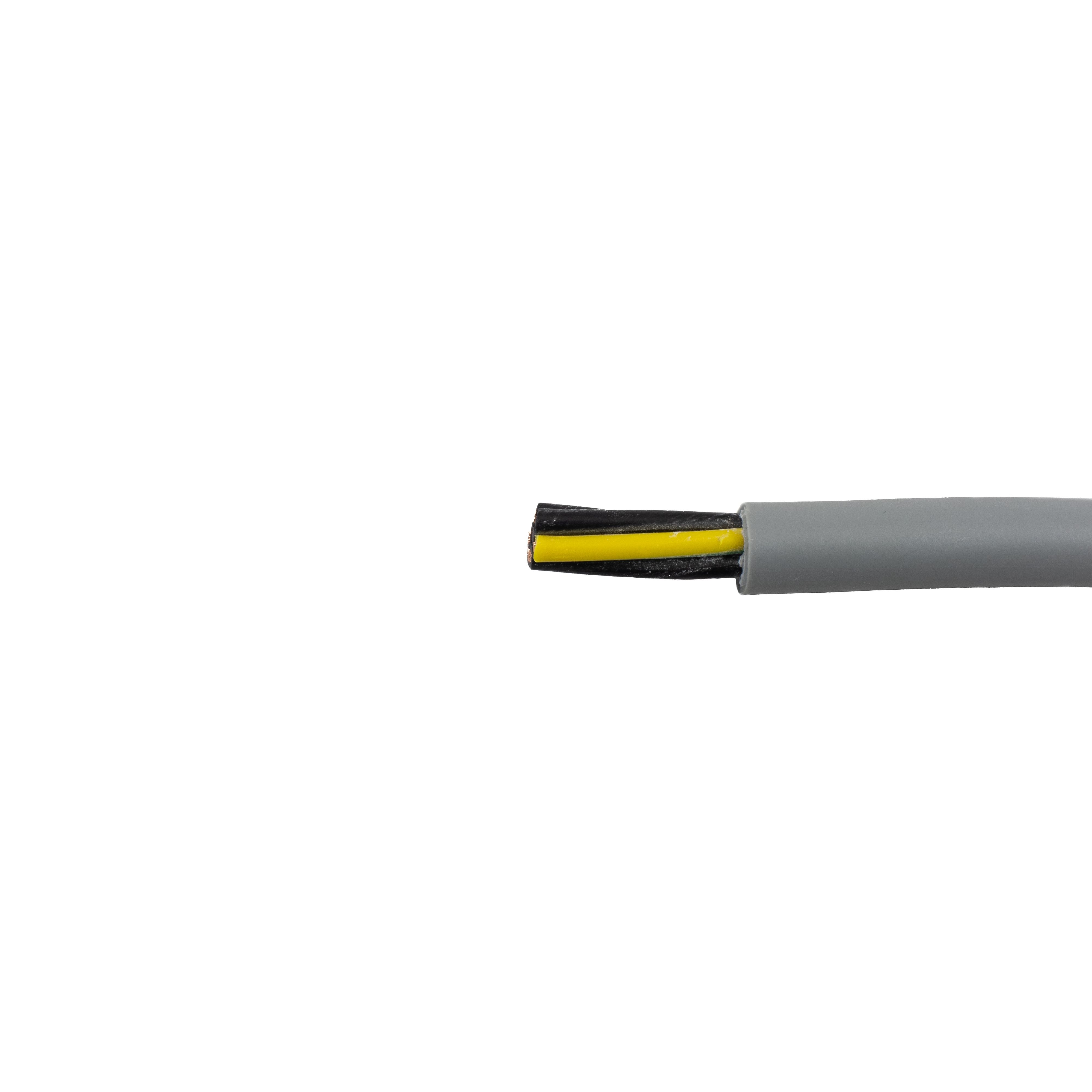 Alpha Wire 470037YY Control Cable, 3 Cores 0.75 mm² 19 AWG, Unscreened, 300 m, Grey Polyvinyl Chloride Sheath