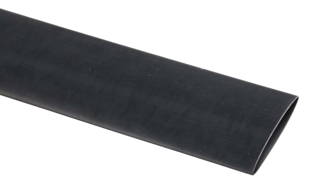 TE Connectivity Heat Shrink Tubing, Black 18mm Sleeve Dia. x 1.2m Length 3:1 Ratio, RNF-3000 Series
