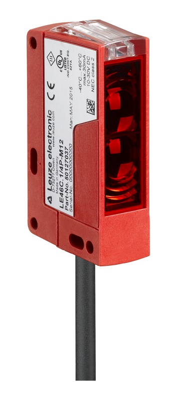Leuze Diffuse Reflection Photoelectric Sensor, Rectangular Sensor, 0.005 → 3 m Detection Range