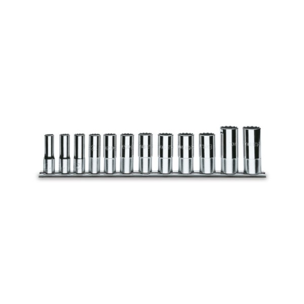 BETA 13-Piece Imperial 3/8 in Deep Socket Set , 12 point