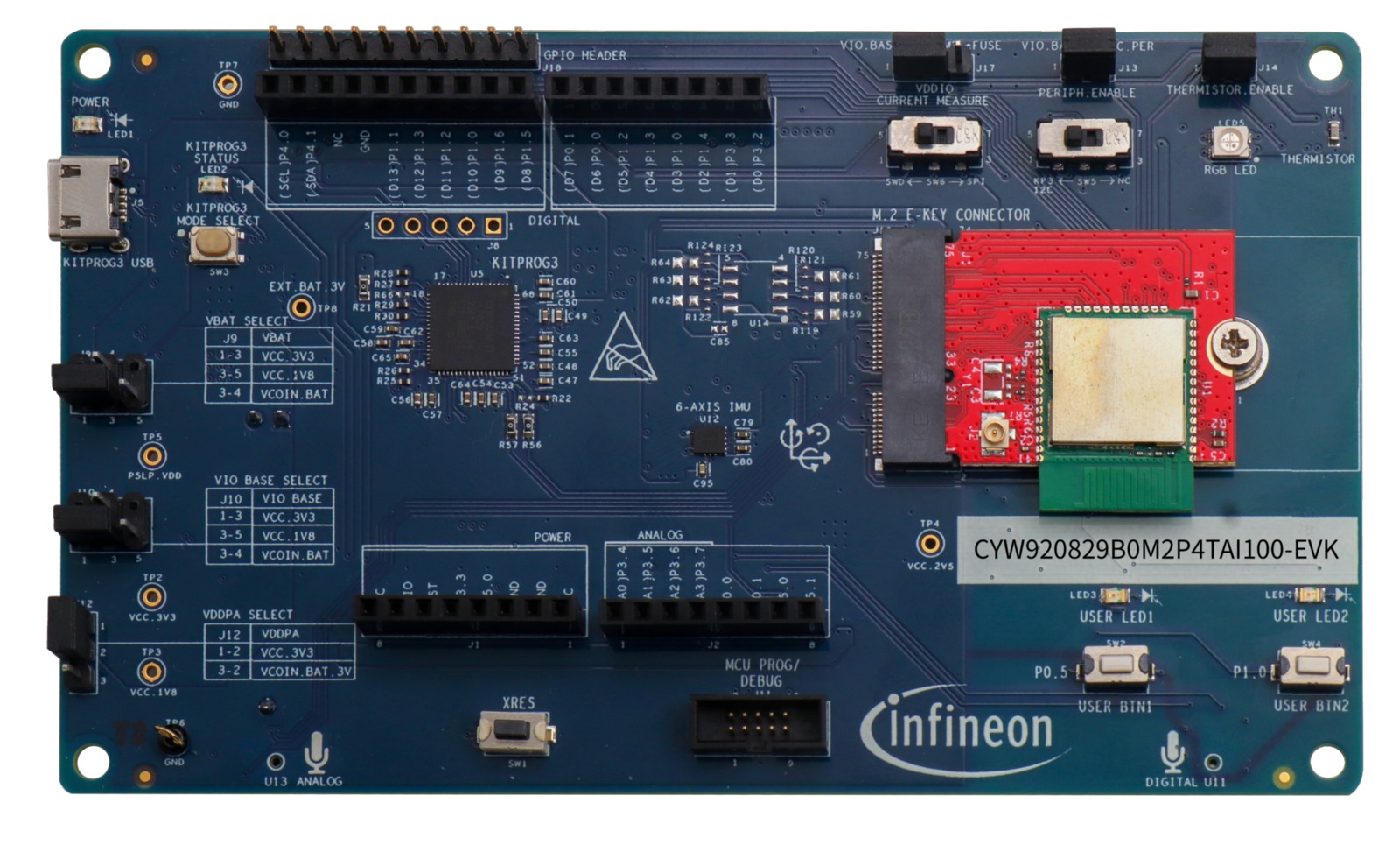 Infineon Evaluation Board Evaluation Kit for Evaluation Of CYW20829