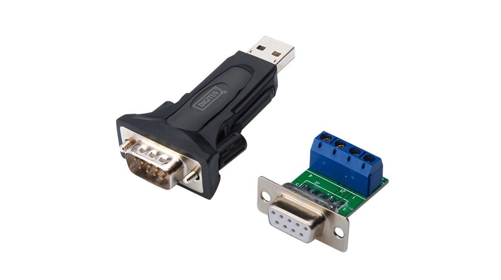 Digitus RS485 USB A Male to D-sub, 9 Pin Male Converter Cable