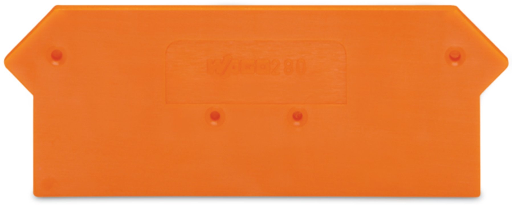 WAGO 280 Series End And Intermediate Plate for Use with Rail Mount Terminal Blocks