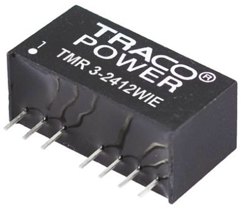 TRACOPOWER TMR 3WIE DC-DC Converter, ±15V dc/ ±100mA Output, 9 → 36 V dc Input, 3W, Through Hole, +85°C Max Temp