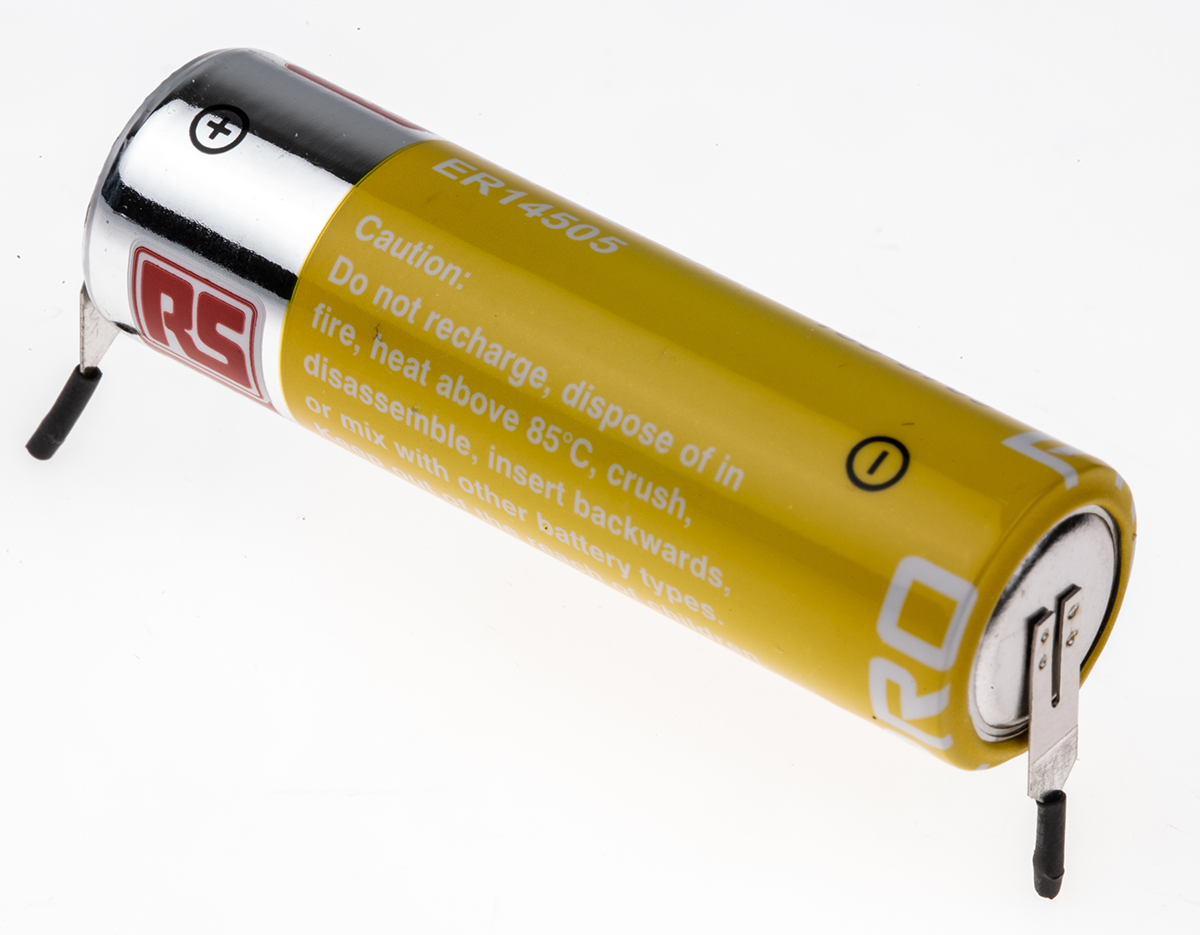 RS PRO Lithium Thionyl Chloride AA Batteries 3.6V
