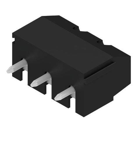 Weidmuller PM 5.08 Series PCB Terminal Block, 3-Contact, 5.08mm Pitch, Through Hole Mount, 1-Row, PCB Termination