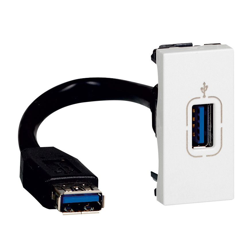 Legrand White USB Socket, Indoor Use