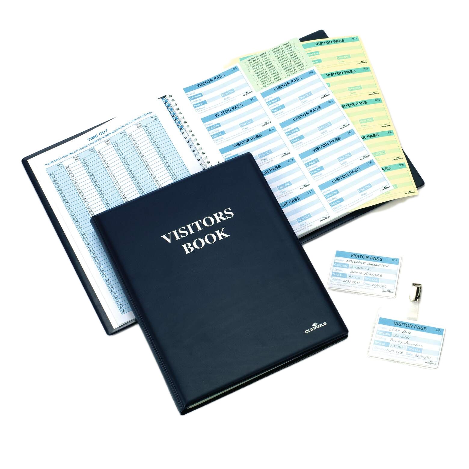 Durable A7 Wirebound Hardcover Notepad, 300 Plain Sheets