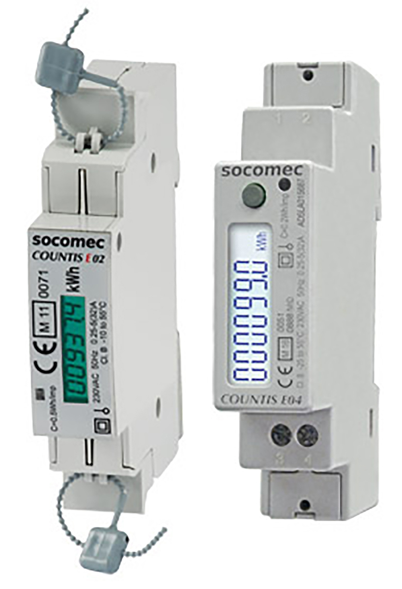 Socomec 1 Phase LCD Energy Meter