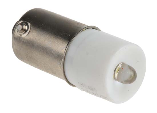 RS PRO White LED Indicator Lamp, 24V ac/dc, BA9s Base, 10mm Diameter, 2070mcd