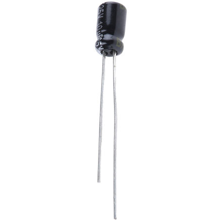 Panasonic 10μF Aluminium Electrolytic Capacitor 25V dc, Radial, Through Hole - EEAGA1E100