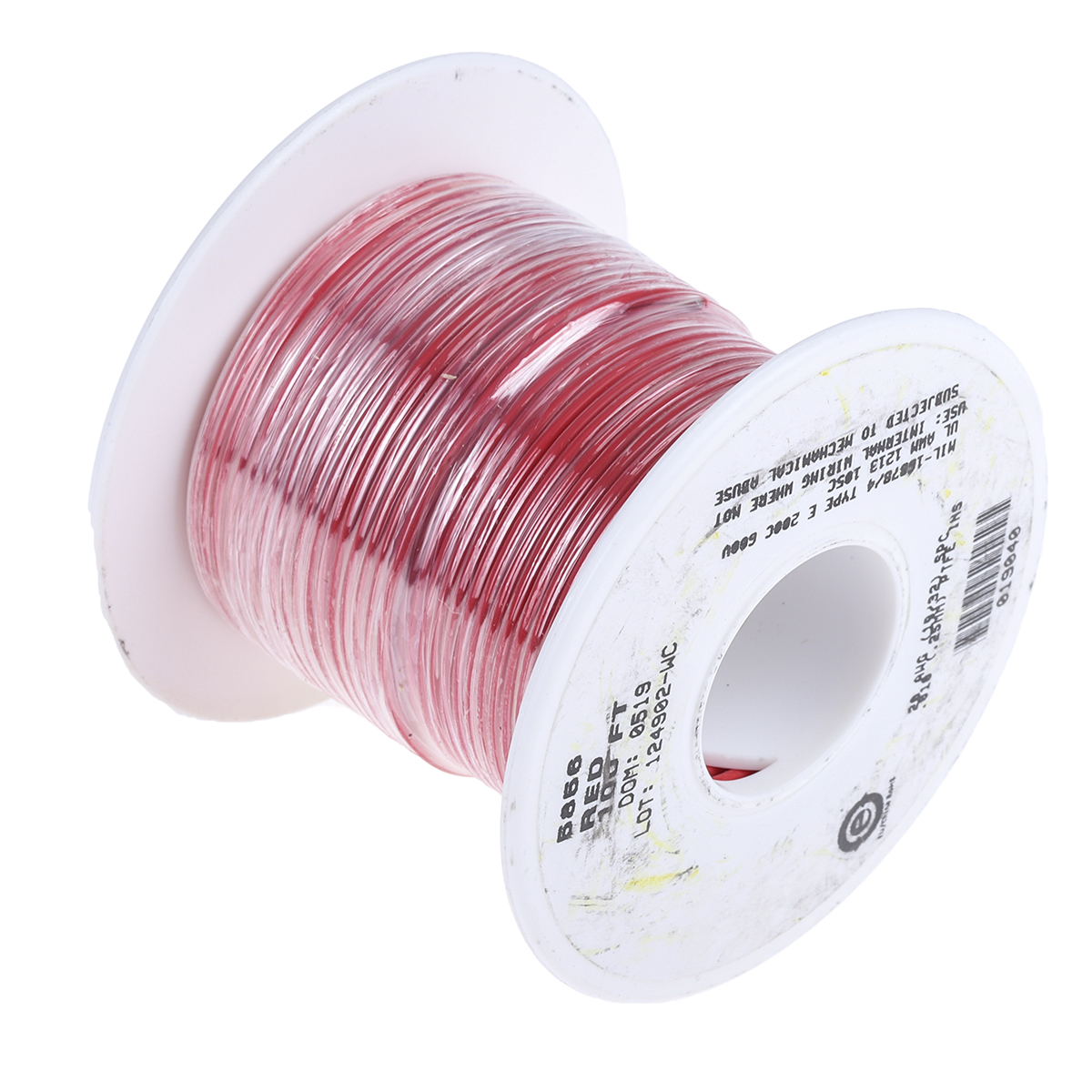 Alpha Wire Hook-up Wire TEFLON Series Red 0.62 mm² Hook Up Wire, 20 AWG, 19/0.20 mm, 30m, PTFE Insulation, 5856 RD005