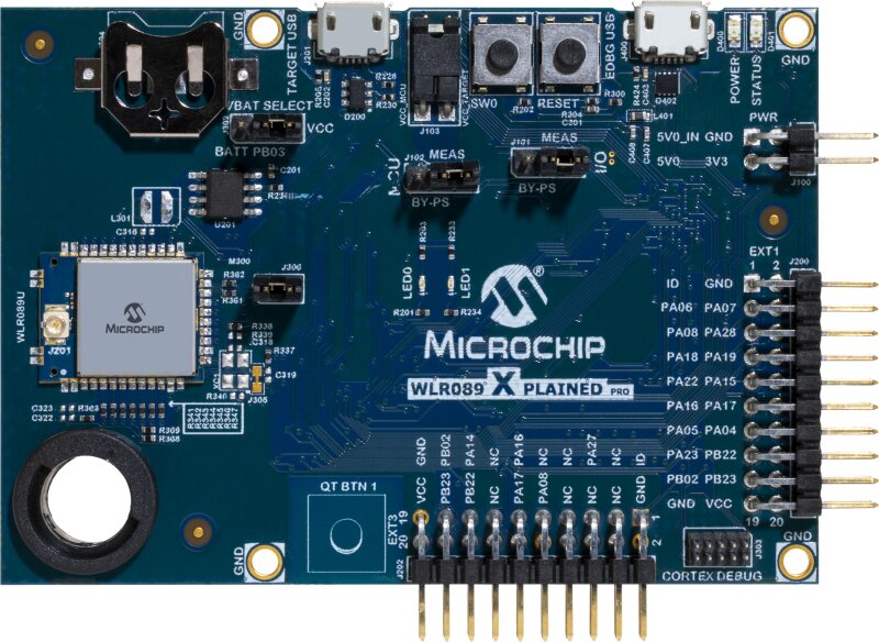 Microchip WLR089 Xplained Pro SAMR34/35 LoRa Xplained Pro Board for Dual mode Frequency Operation On-board debugger