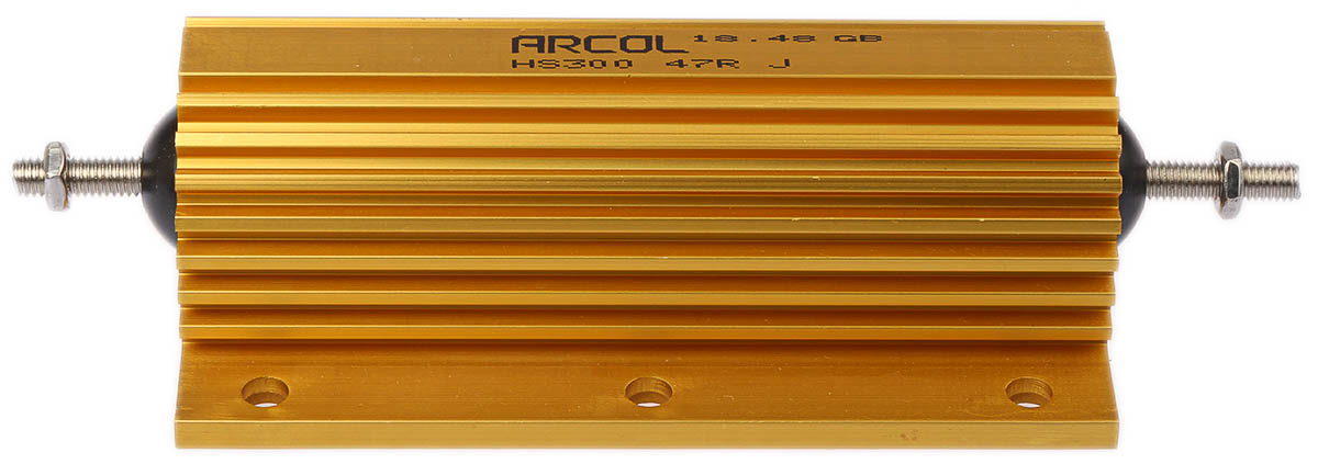 Arcol, 47Ω 300W Wire Wound Chassis Mount Resistor HS300 47R J ±5%