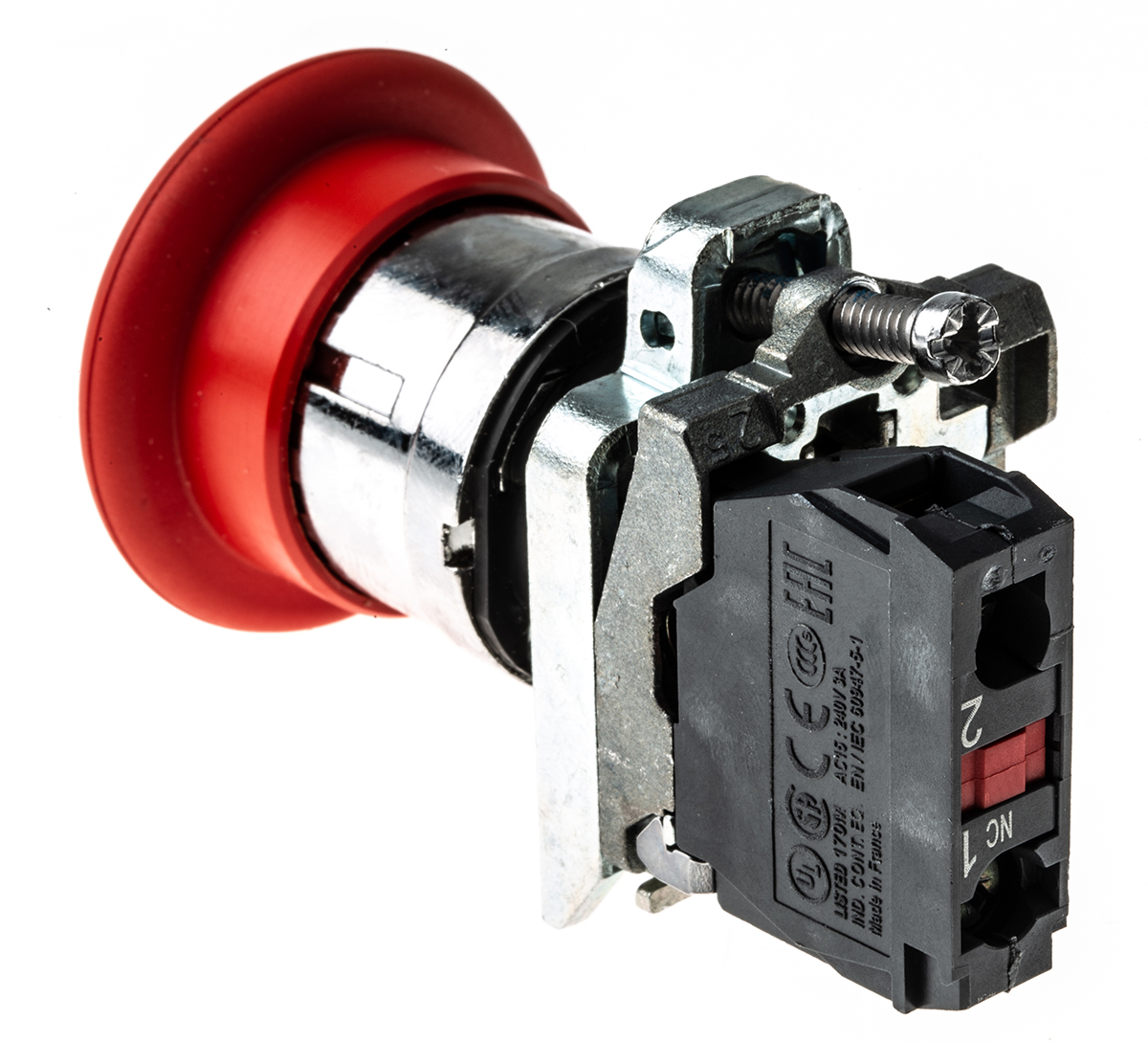 Schneider Electric Harmony, Red, Key Reset 40mm Mushroom Head Emergency Button